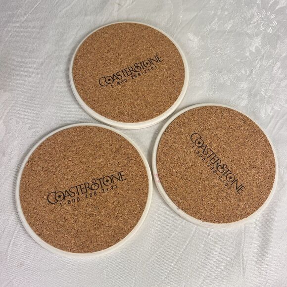 Coasterstone Sandstone 3 pc. Coaster Set OF Pointer Dog Made In U.S.A. - Picture 5 of 5